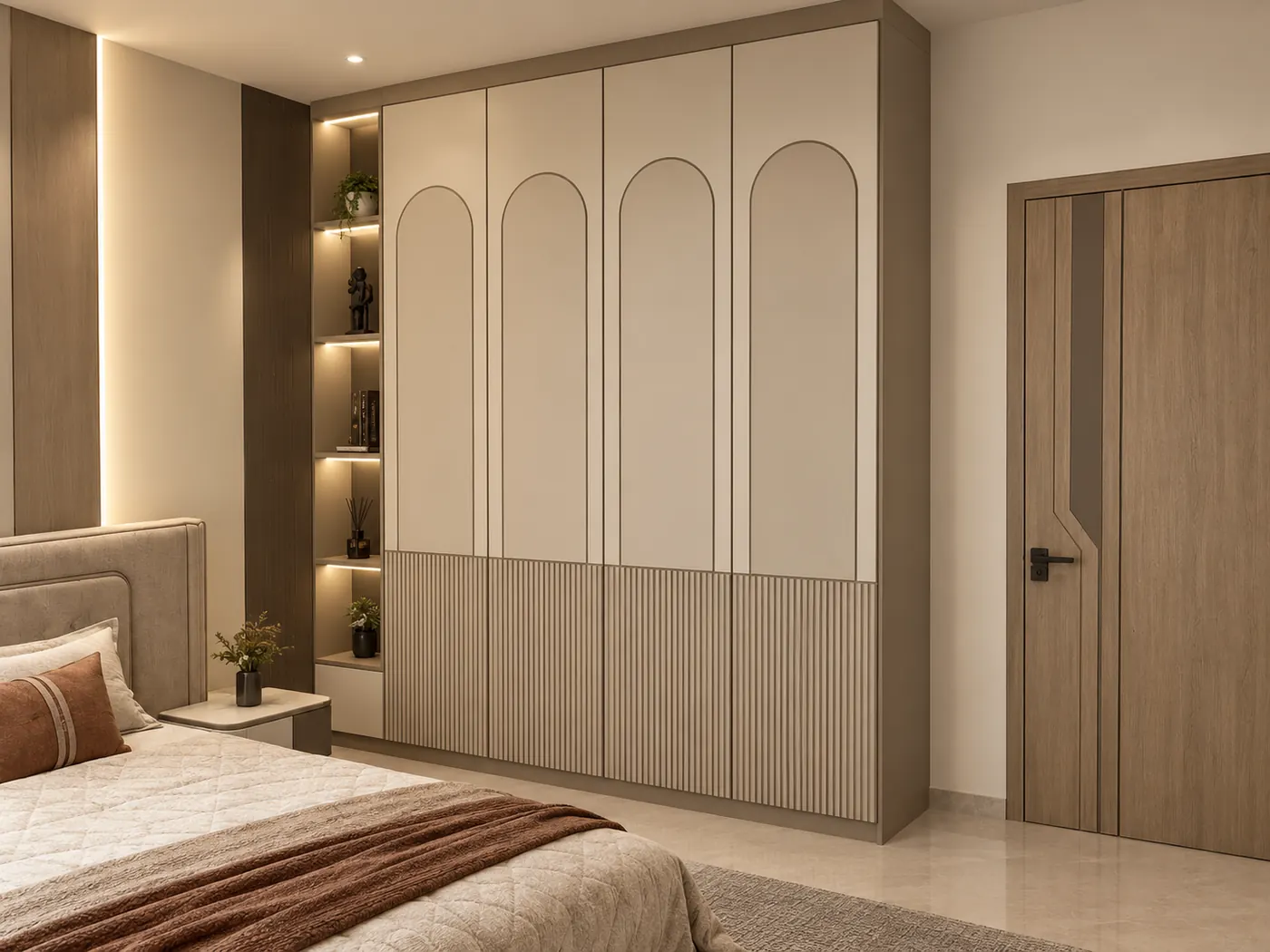 Arched Wardrobe Joinery and Display Niche